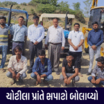 Chotila Prant raids illegal mining in Moldi, seizes valuables worth Rs 1 crore