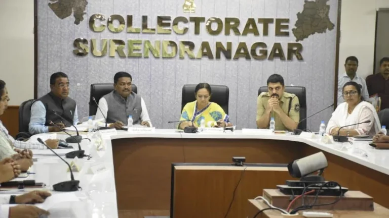 સુરેન્દ્રનગરમાં જિલ્લા સંકલન સમિતિની બેઠકમાં જમીન સંપાદન, રોડ-રસ્તાના રિપેરિંગ મુદ્દે ચર્ચા કરાઇ