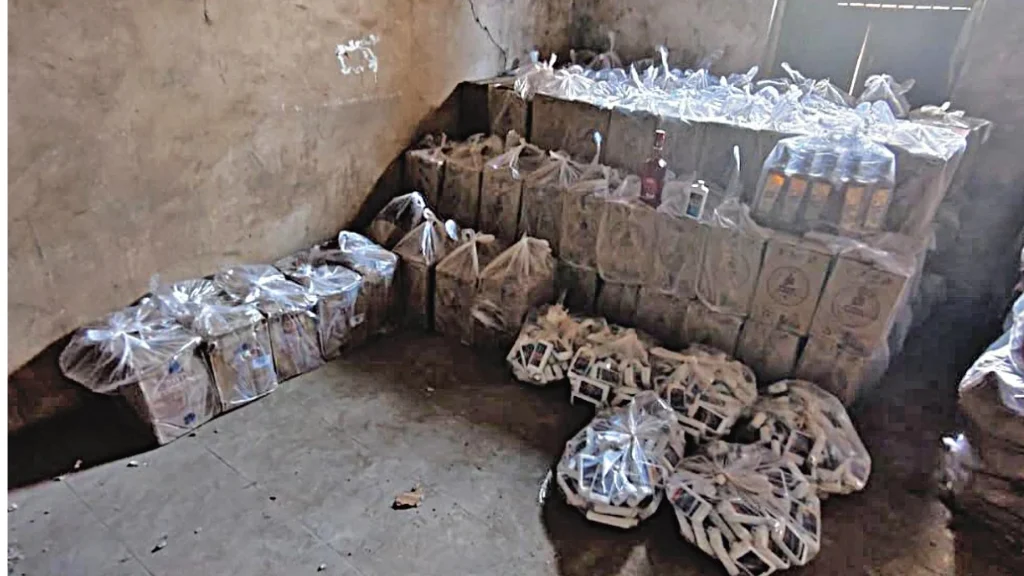 સાયલાના ભાડુકામાં LCBનો દરોડો: શાળા પાછળથી ₹24 લાખનો વિદેશી દારૂ ઝડપાયો