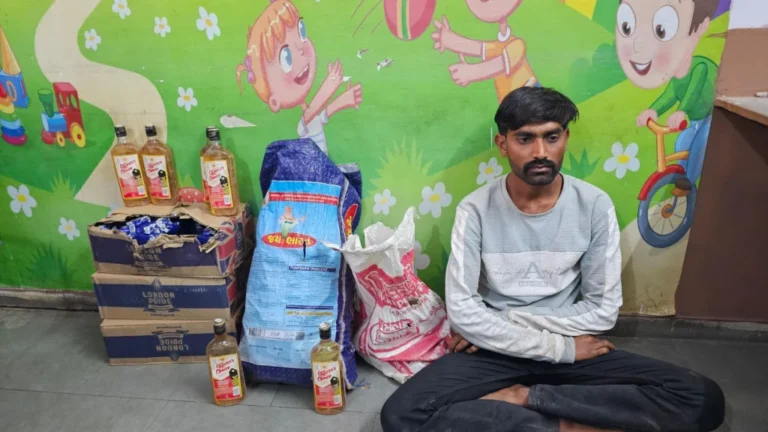 ધ્રાંગધ્રા પોલીસનો સપાટો: રાજપર ગામની સીમમાંથી વિદેશી દારૂની 238 બોટલો સાથે એક શખ્સની ધરપકડ
