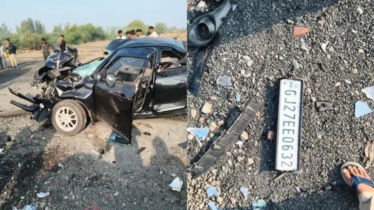ચોટીલા હાઈવે પર કમકમાટીભર્યો ત્રિપલ અકસ્માત: ઠાકોર પરિવારના 2 સભ્યોના મોત