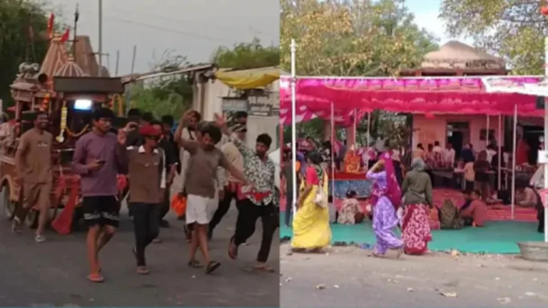 વિરમગામ-સુરેન્દ્રનગર હાઇવે પર ચોટીલા દર્શનાર્થે જતા પદયાત્રીઓનું ઘોડાપુર