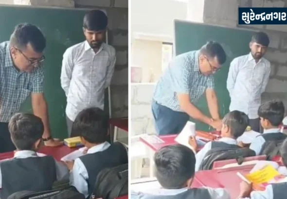 surendranagar-district-collector-inspection-chotila-school