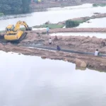 Wadhwan Bhogavo river water pipeline laying work Surendranagar