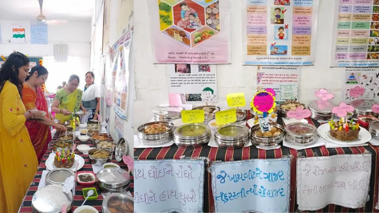 Poshan Utsav Wadhwan THR and millets recipe competition ICDS